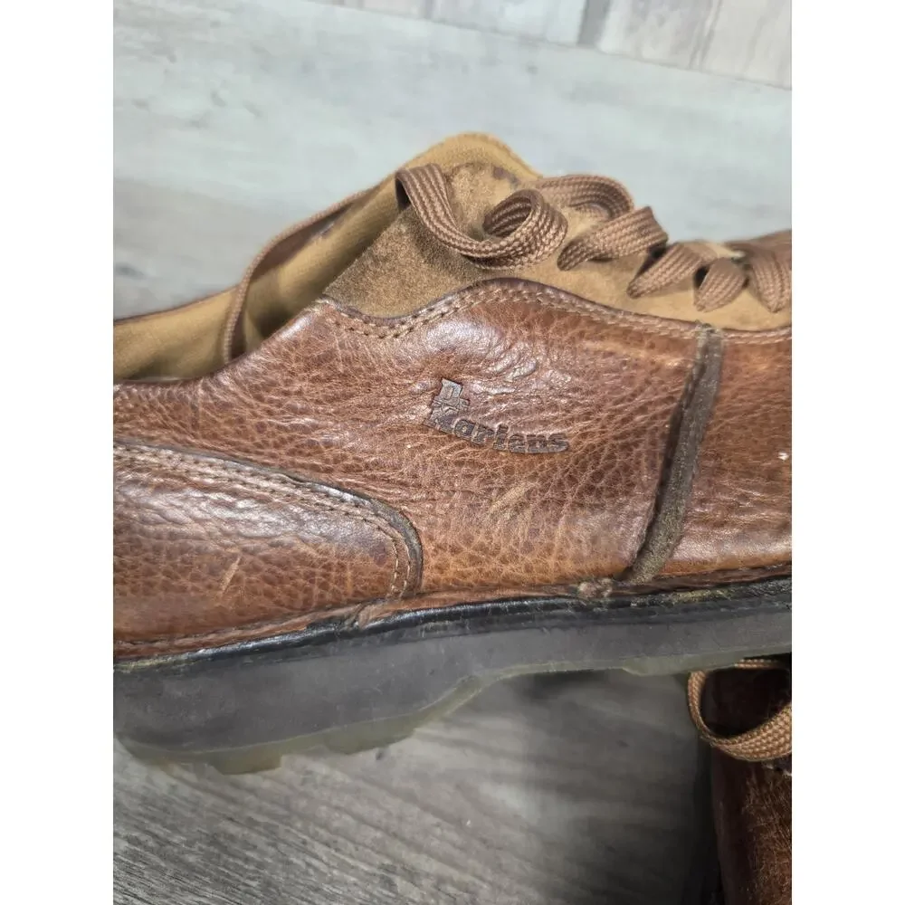 Dr. Martens 2B89 Brown Pebbled Leather Oxford Casual Shoes Men's US 11 UK 10 EU